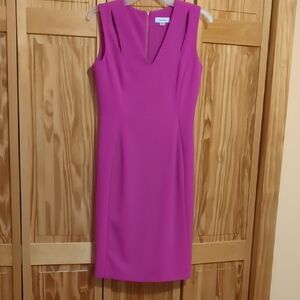 Elegant Pink Sleeveless Dress
